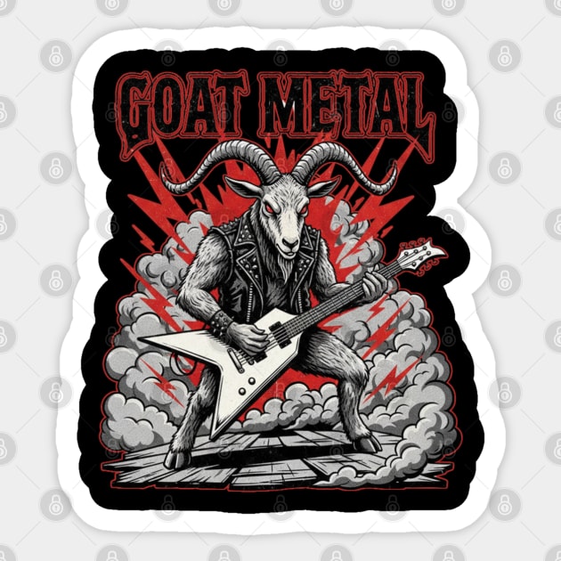 Goat Metal Sticker by Stylecombinator